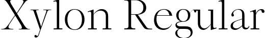 Xylon Regular font - Xylon-Regular.ttf