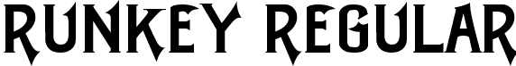Runkey Regular font - Runkey.ttf