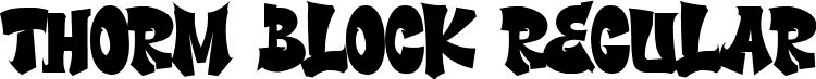 Thorm Block Regular font - Thorm Block.otf