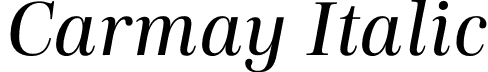 Carmay Italic font - Hoftype - Carmay Italic.otf