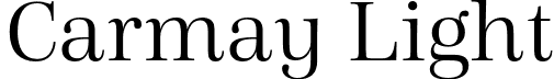 Carmay Light font - Hoftype - Carmay Light.otf