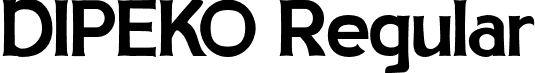 DIPEKO Regular font - Dipeko.otf