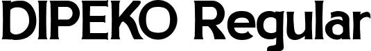 DIPEKO Regular font - Dipeko.ttf