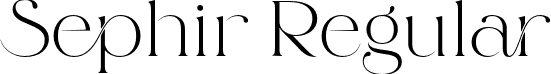 Sephir Regular font - sephir-regular.otf