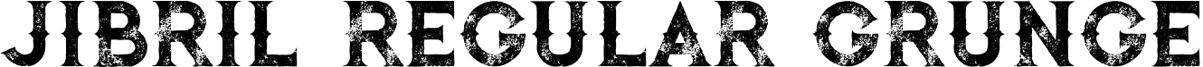 jibril Regular Grunge font - jibril regular grunge.otf