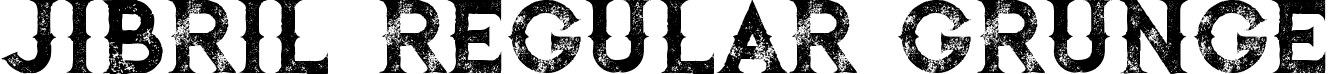 jibril Regular Grunge font - jibril regular grunge.ttf