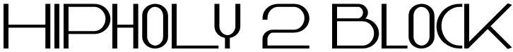 HiPhoLy 2 BlocK font - HiPhoLy 2BlocK.otf