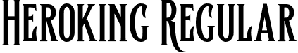 Heroking Regular font - Heroking-Regular.otf