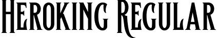 Heroking Regular font - Heroking-Regular.ttf