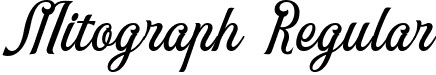 Mitograph Regular font - Mitograph.ttf