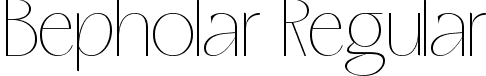 Bepholar Regular font - Bepholar.ttf