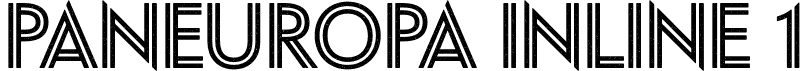 Paneuropa Inline 1 font - PaneuropaInline-1.otf