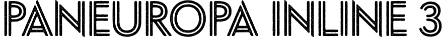Paneuropa Inline 3 font - PaneuropaInline-3.otf