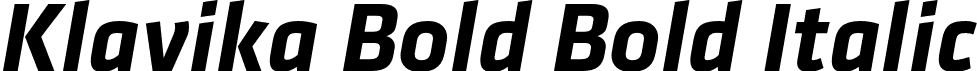 Klavika Bold Bold Italic font - KlavikaBoldBoldItalic.otf