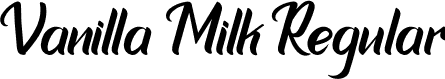Vanilla Milk Regular font - VanillaMilk - Personal Use Only.otf