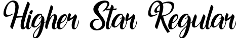 Higher Star Regular font - higher-star.otf