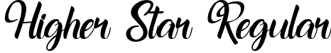 Higher Star Regular font - higher-star.ttf