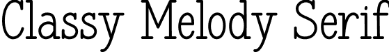 Classy Melody Serif font - Classy Melody Serif.otf