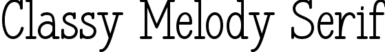 Classy Melody Serif font - Classy Melody Serif.ttf
