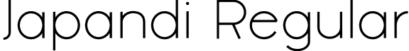 Japandi Regular font - Japandi Light.otf