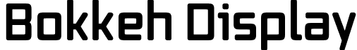 Bokkeh Display font - Bokkeh.otf