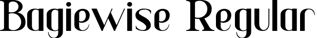 Bagiewise Regular font - Bagiewise.ttf