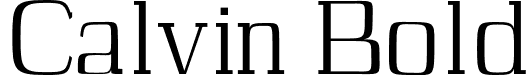 Calvin Bold font - Calvin-Medium.otf
