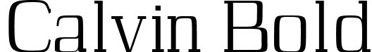 Calvin Bold font - Calvin-Medium.ttf