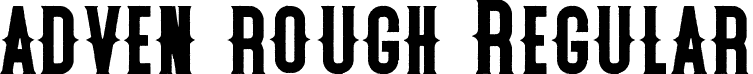 adven rough Regular font - adven rough.otf