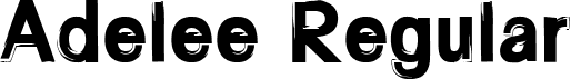 Adelee Regular font - Adelee-Regular.ttf