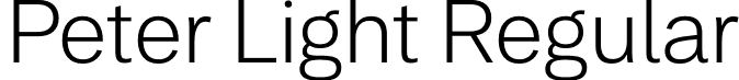 Peter Light Regular font - Peter-Light.otf