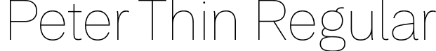Peter Thin Regular font - Peter-Thin.otf
