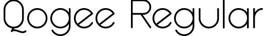 Qogee Regular font - Qogee.ttf