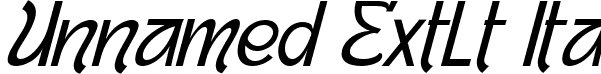 Unnamed ExtLt Ita font - Agavitta-ExtraLightItalic.ttf