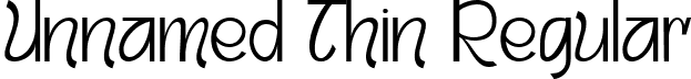 Unnamed Thin Regular font - Agavitta-Thin.ttf