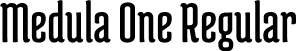 Medula One Regular font - MedulaOne-Regular.ttf