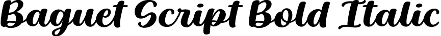 Baguet Script Bold Italic font - Melvastype - Baguet Script Bold Italic.otf