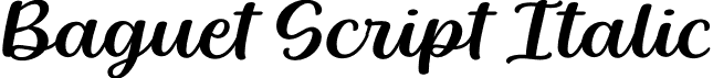 Baguet Script Italic font - Melvastype - Baguet Script Italic.otf