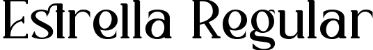 Estrella Regular font - Estrella.ttf