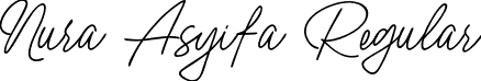 Nura Asyifa Regular font - Nura Asyifa.otf