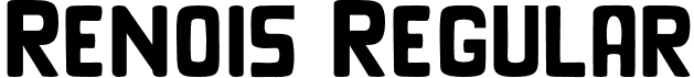 Renois Regular font - Renois.otf