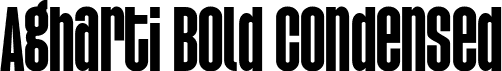 Agharti Bold Condensed font - Agharti-BlackCondensed.ttf