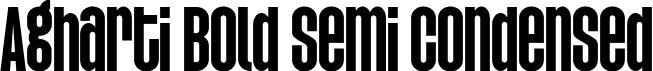 Agharti Bold Semi Condensed font - Agharti-BlackSemiCondensed.ttf