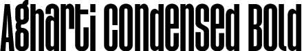Agharti Condensed Bold font - Agharti-DemiCondensed.ttf