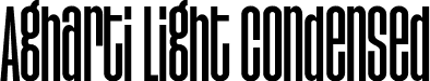 Agharti Light Condensed font - Agharti-RegularCondensed.ttf