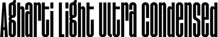 Agharti Light Ultra Condensed font - Agharti-RegularUltraCondensed.ttf