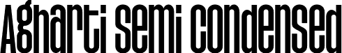 Agharti Semi Condensed font - Agharti-DemiSemiCondensed.ttf
