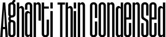Agharti Thin Condensed font - Agharti-LightCondensed.ttf