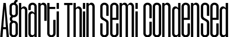 Agharti Thin Semi Condensed font - Agharti-LightSemiCondensed.ttf