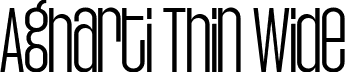 Agharti Thin Wide font - Agharti-LightWide.ttf